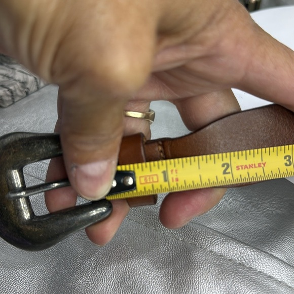 (H) COLE HAAN, women's vintage braided leather belt, made in Italy, size 40 - Picture 12 of 14